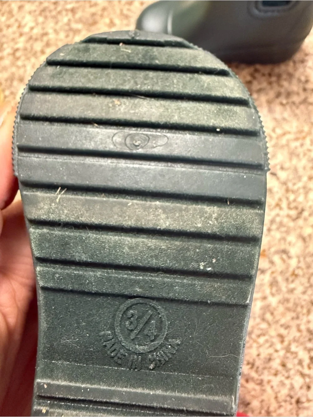 Like new! Gap Rain Boots - Green Toddler Boots - Size 3/4 - Baby Gap